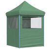 vidaXL Tienda de fiesta plegable Pop-Up con 4 paredes laterales verde