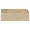 vidaXL Lavabo crema mármol 40x40x12 cm