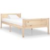vidaXL Estructura de cama sin colch&oacute;n madera maciza de pino 100x200 cm