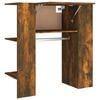 vidaXL Mueble recibidor madera ingenier&iacute;a roble ahumado 97,5x37x99 cm