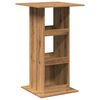 vidaXL Mesa alta bar con almacenaje madera roble artisian 60x60x102 cm