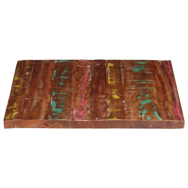 vidaXL Tablero mesa rectangular madera maciza reciclada 90x80x3,8 cm