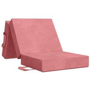 vidaXL Sof&aacute; Cama Plegable 90 x 63 x 45 cm Rosa