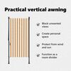 vidaXL Persiana enrollable exterior tela acero naranja y blanco