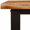 vidaXL Juego de comedor con borde vivo 3 piezas madera maciza acacia
