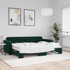 vidaXL Sof&aacute; cama nido terciopelo verde oscuro 80x200 cm