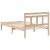 vidaXL Estructura de cama Marr&oacute;n 90 x 200 cm Madera de pino macizo