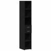 vidaXL Estanter&iacute;a con caj&oacute;n Roble Negro 30 x 42.4 x 185.2 cm