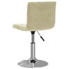 vidaXL Taburete de cocina de terciopelo crema