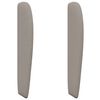 vidaXL Oreja de cabecero Beige tela