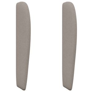 vidaXL Oreja de cabecero Beige tela