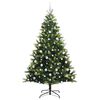 vidaXL Árbol de Navidad Artificial Plegable 300 LEDs Verde 210 cm