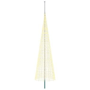 vidaXL &Aacute;rbol de Navidad con luces, estacas y m&aacute;stil 500 cm 1534 LED