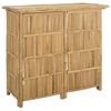 vidaXL Mesa de Bar Exterior Natural 115 x 55 x 105 cm Bamb&uacute;