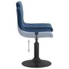 vidaXL Sillas de comedor giratorias 4 unidades terciopelo azul