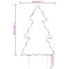 vidaXL Árbol de Navidad luces decorativas con estacas 80 LED 60 cm