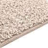 vidaXL Alfombrilla de ba&ntilde;o antideslizante Crema 60 x 90 cm PP