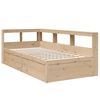 vidaXL Cama con estanter&iacute;a sin colch&oacute;n madera maciza de pino 100x200cm