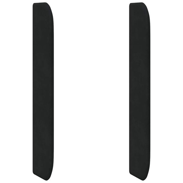 vidaXL Oreja de cabecero Negro 80 x 16 x 4 cm Terciopelo