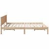 vidaXL Estructura de cama Marr&oacute;n 160 x 200 cm Madera maciza de Pino