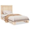 vidaXL Estructura de cama con cabecero madera maciza pino 100x200 cm