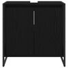 vidaXL Gabinete de Ba&ntilde;o con almacenamiento Roble Negro 60 x 30 x 60 cm