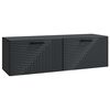 vidaXL Mueble para TV de pared Negro 98 x 31 x 30 cm