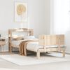 vidaXL Estructura de cama con cabecero madera maciza pino 100x200 cm