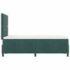 vidaXL Cama tipo Box Spring con colch&oacute;n Verde oscuro 120 x 190 cm tela