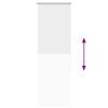 vidaXL Estor Enrollable Opaco blanco 55x150 cm Tela Ancho 50,7 cm