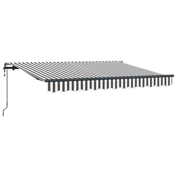 vidaXL Toldo Retr&aacute;ctil Antracita 350 x 200 cm tela