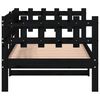 vidaXL Sof&aacute; cama sin colch&oacute;n madera maciza de pino negro 90x190 cm
