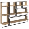 vidaXL Conjunto de estantes de pared Montada en la pared 6 pcs