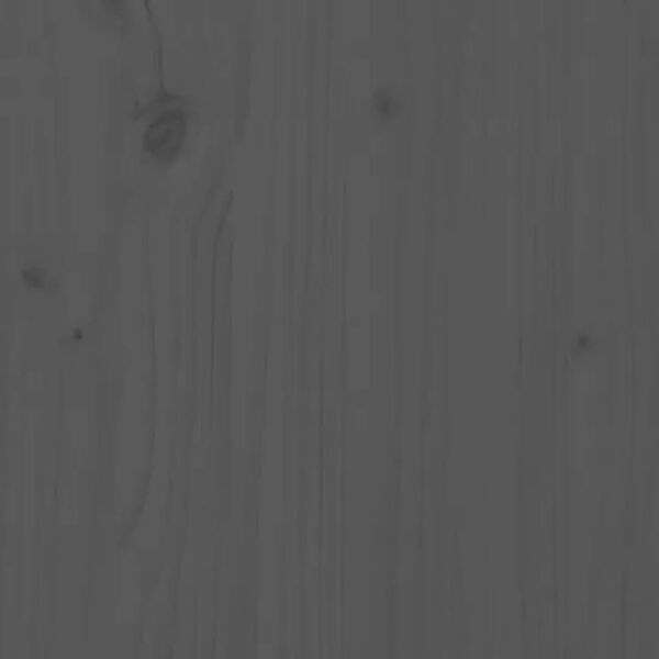 vidaXL Cabecero madera maciza de pino gris 206x4x100 cm