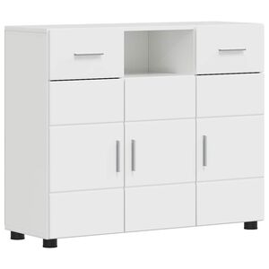 vidaXL Armario de Madera con caj&oacute;n brillante 88,5 x 30,5 x 73 cm