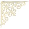 vidaXL Soportes para estanter&iacute;as de pared 12 uds. Blanco antiguo