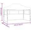 vidaXL Carpa de Fiesta Crema 280 x 410 x 315 cm Tela Oxford