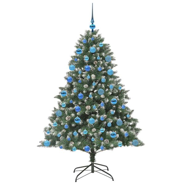 vidaXL Árbol de Navidad artificial Verde 126 x 126 x 180 cm
