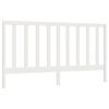 vidaXL Cabecero de cama madera maciza de pino blanco 186x4x100 cm