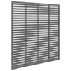 vidaXL Valla de lamas WPC gris 180x180 cm
