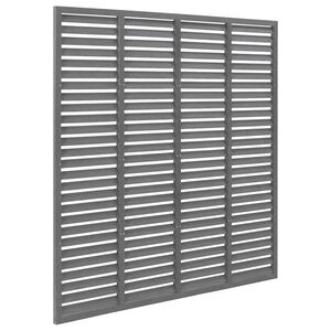 vidaXL Valla de lamas WPC gris 180x180 cm