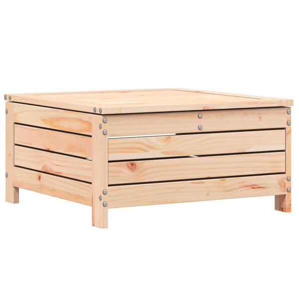 vidaXL Taburete de jard&iacute;n madera maciza de pino 62x63,5x32 cm
