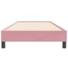 vidaXL Cama box spring sin colch&oacute;n rosa terciopelo 90x220 cm