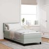 vidaXL Cama tipo Box Spring Gris Claro 200 x 80 cm Terciopelo