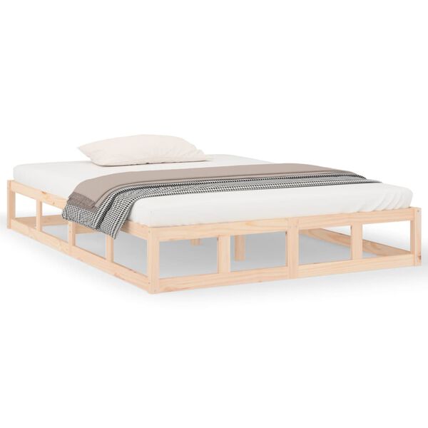 vidaXL Estructura de cama de madera maciza 150x200 cm
