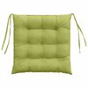vidaXL Cojines para asiento 2 pcs Verde claro 40 x 40 x 6 cm tela