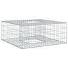 vidaXL Cama elevada de gavi&oacute;n 100 x 100 x 40 cm Acero Galvanizado