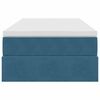 vidaXL Cama con almacenamiento y colch&oacute;n Azul Oscuro 90 x 190 cm