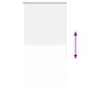 vidaXL Estor Enrollable Opaco Blanco 70x130 cm Tela Ancho 65,7 cm