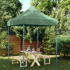 vidaXL Carpa de Fiesta Verde 200 x 200 x 306 cm Tela Oxford